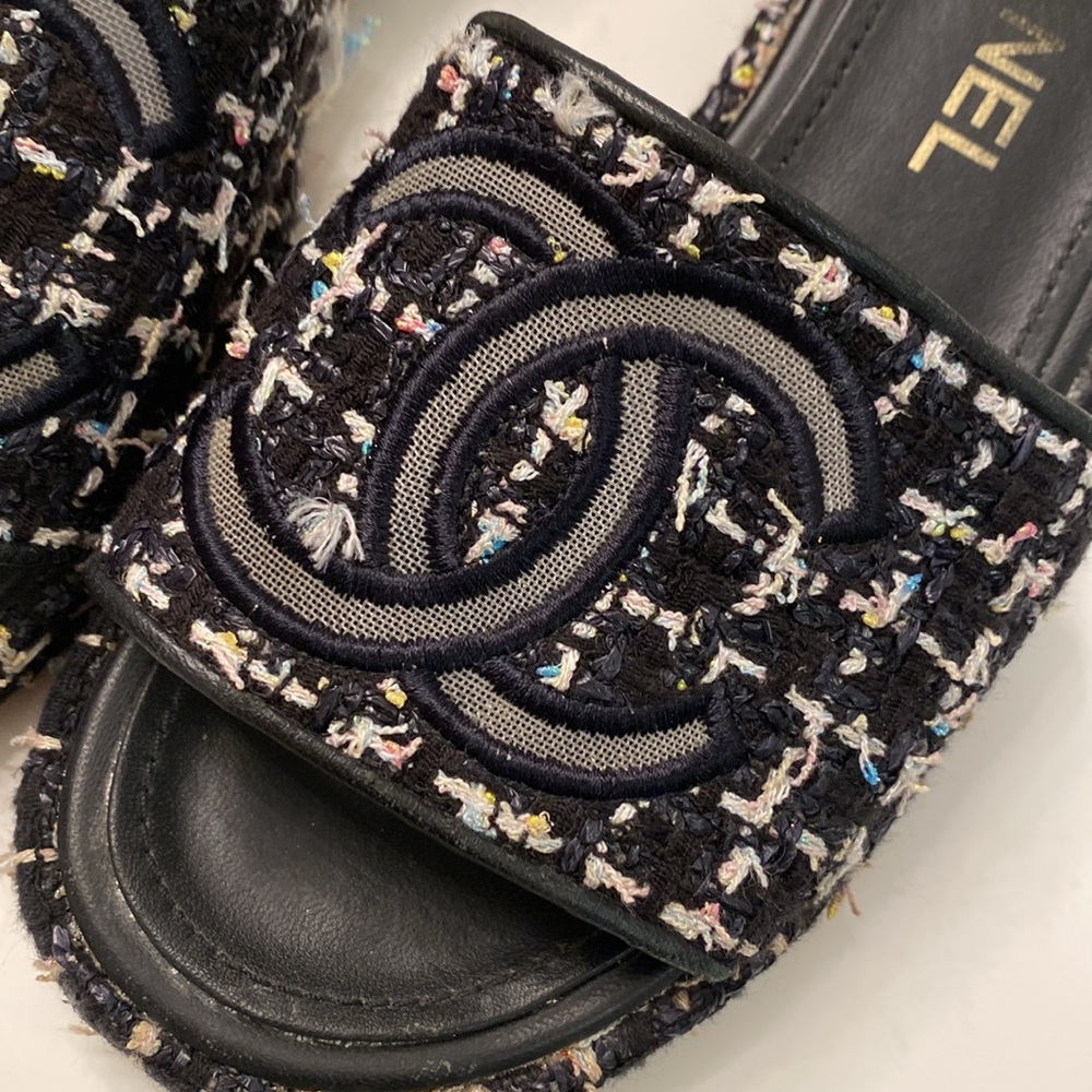 Chanel tweed sandals - Picture 7 of 7